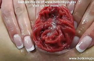 XXX سگ پرشور کاشته الاغ از نوزاد روسی بر روی دستگاه او